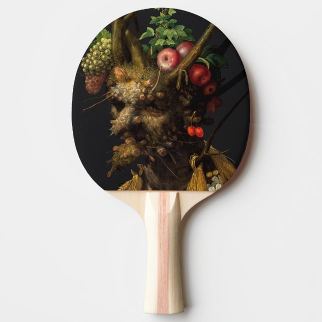 Giuseppe Arcimboldo - Vier Jahreszeiten in einem K Tischtennis Schläger (Vorderseite)
