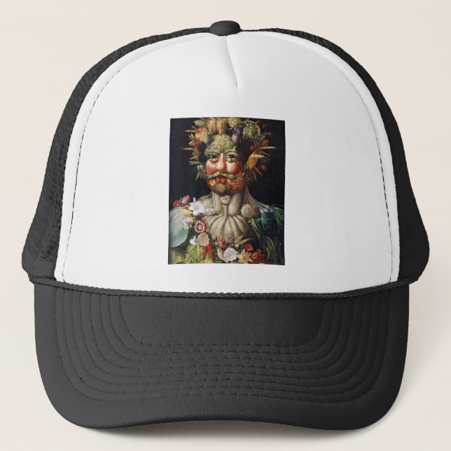 Giuseppe Arcimboldogemüsemann (Vertumnus) Truckerkappe (Vorderseite)