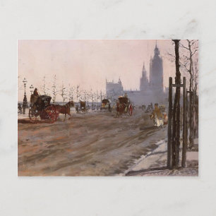 Giuseppe de Nittis-The Victoria Embankment, London Postkarte