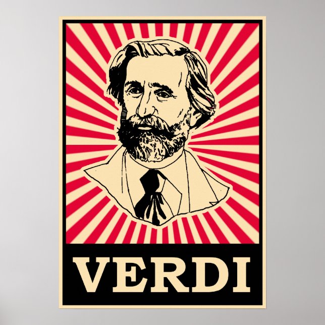 Giuseppe Fortunino Francesco Verdi Poster (Vorne)