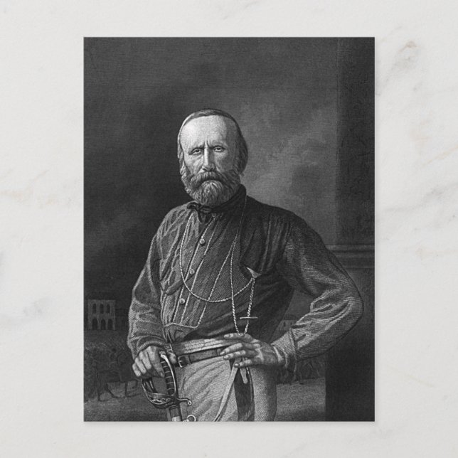 Giuseppe Garibaldi Postkarte (Vorderseite)