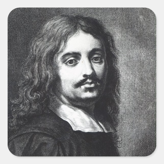 Giuseppe Ribera Quadratischer Aufkleber (Vorderseite)