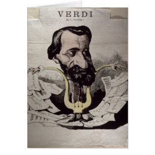 Giuseppe Verdi, Karikatur, 1860's