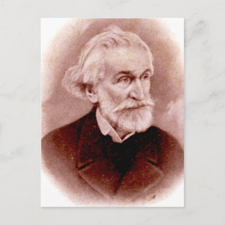 GIUSEPPE VERDI (Porträt aus der Postkarte des früh