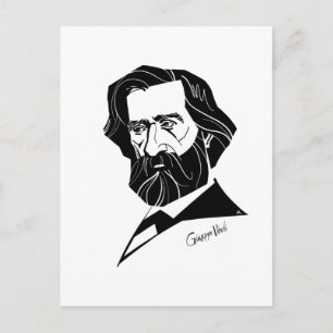 Giuseppe Verdi Postkarte