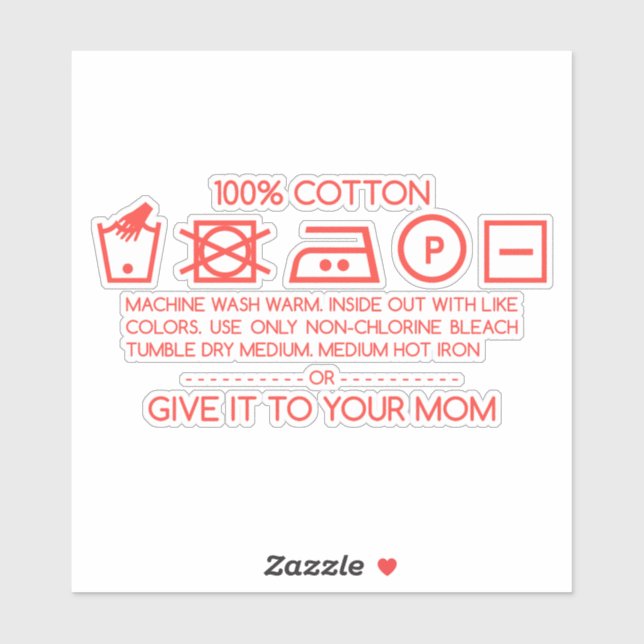 Give it to your mom 4 aufkleber (Blatt)