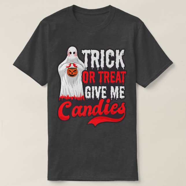 Give me Candys Design Halloween Ghost323 T-Shirt (Design vorne)