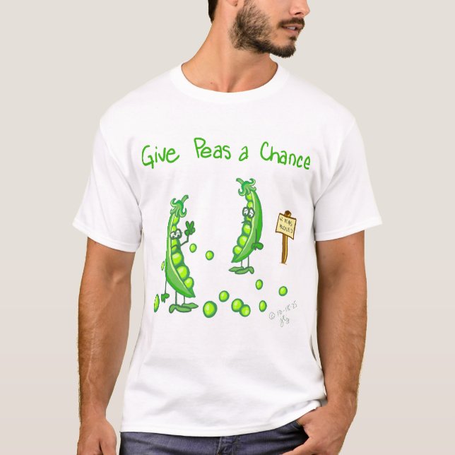 Give Peas a Chance T-Shirt (Vorderseite)