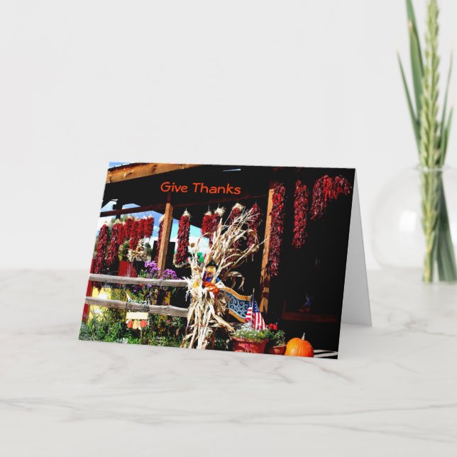 Give Thanks Dankeskarte (Vorderseite)