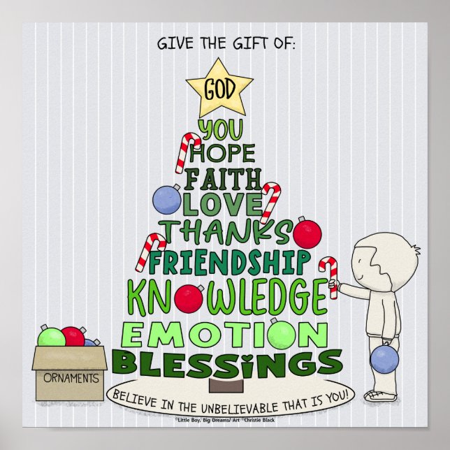 Give the Gift of:  Word Tree Poster (Vorne)