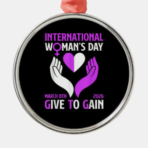 Give to Gain Frohen Tag der Frauen Ornament Aus Metall