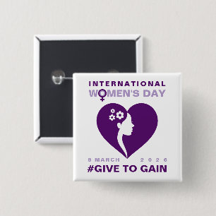 Give To Gain Internationaler Frauentag 2026 Button
