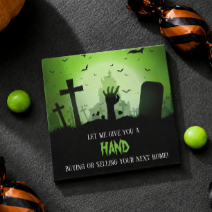 Give You a Hand Halloween Pop By Mitteilungskarte