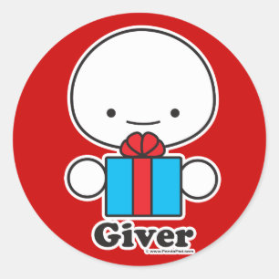 Giver-Aufkleber (mehr Größen) Runder Aufkleber