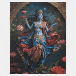 Giver of blessings Divine Kali Fleecedecke