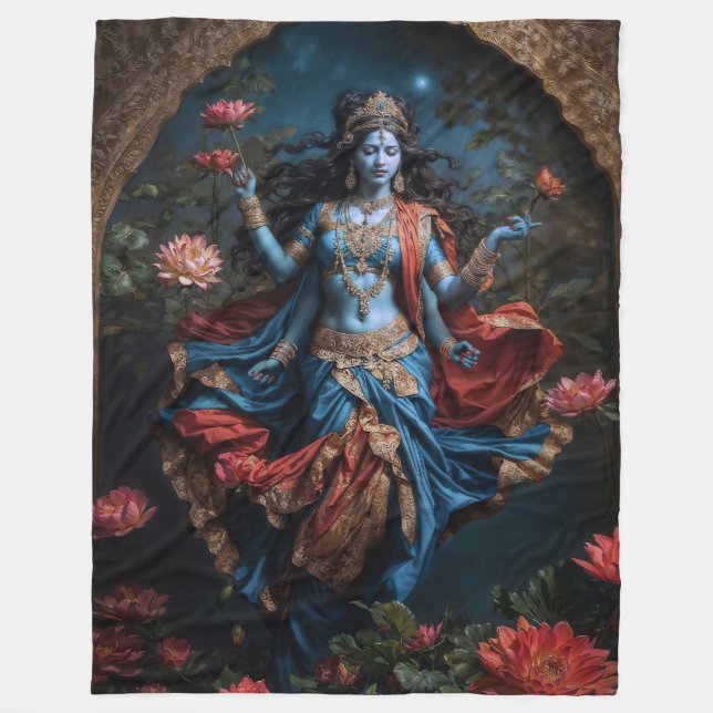 Giver of blessings Divine Kali Fleecedecke (Vorderseite)