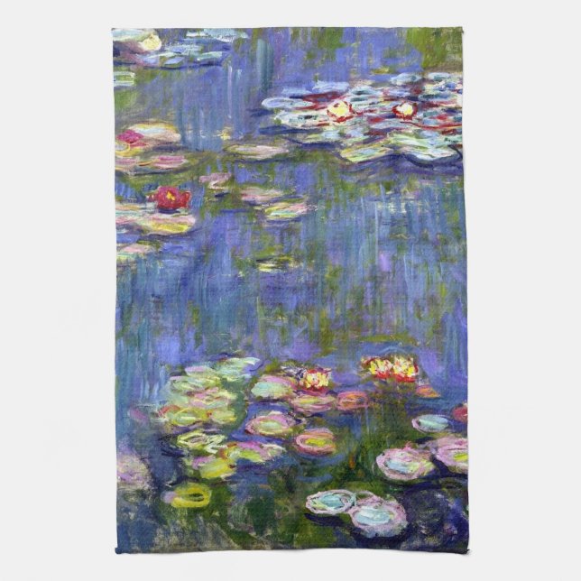 Giverny Water Lily Pond American MoJo Kitchen Towe Handtuch (Vertikal)