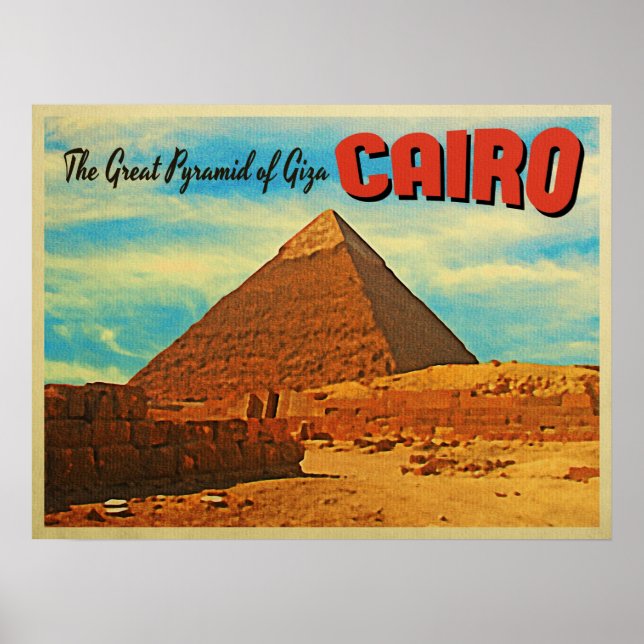 Giza-Pyramide Kairo Ägypten Poster (Vorne)