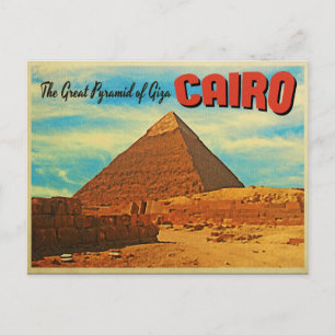 Giza-Pyramide Kairo Ägypten Postkarte