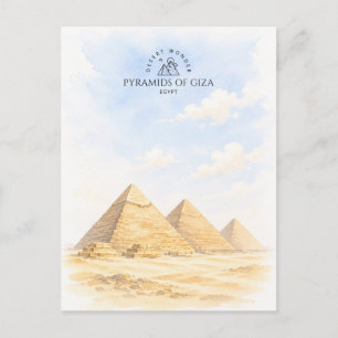 Giza-Pyramiden Ägypten   Architektur Landschaft Postkarte
