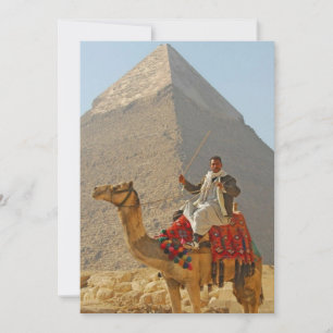 Giza-Pyramiden und Kamelritt, Ägypten Reise  Einladung