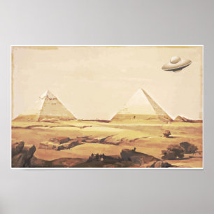 Giza Spaceship Poster