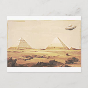 Giza Spaceship Postkarte