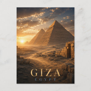 Gizeh Ägypten Gizeh Pyramiden REALMS Postkarte