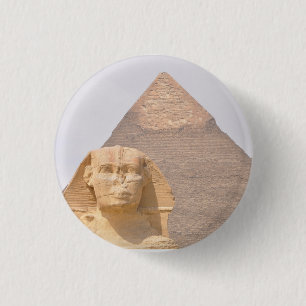 Gizeh Pyramiden Sphinx Pharao altes Ägypten Reise Button