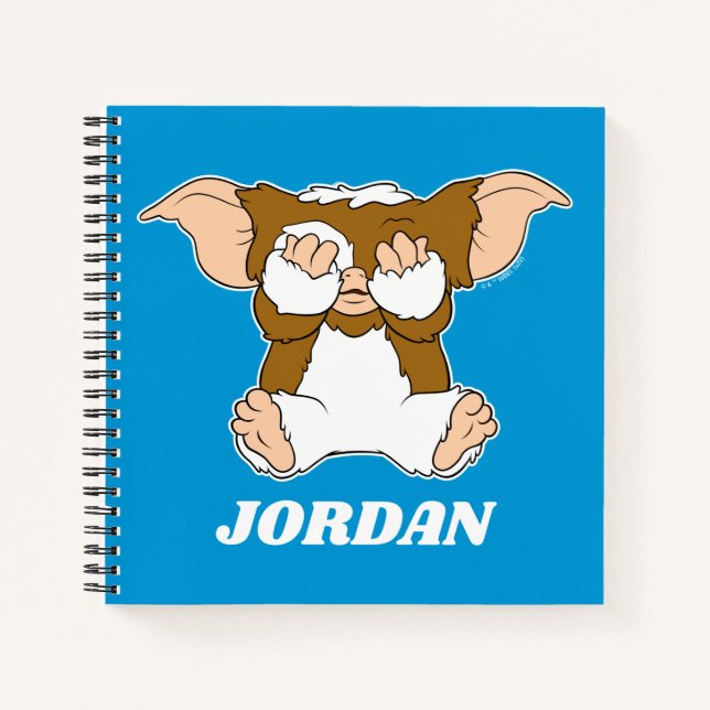 Gizmo | Cute Comic Character | Add Your Name Notizbuch (Vorderseite)