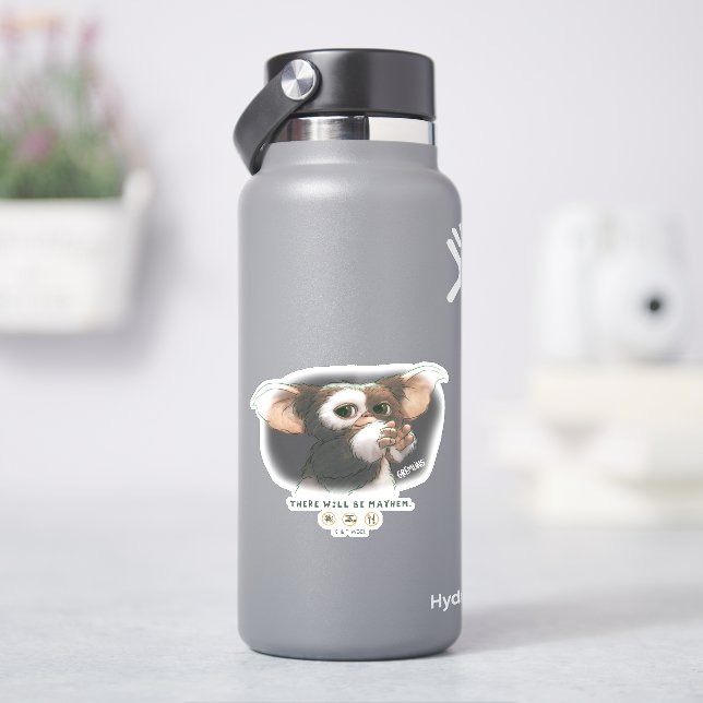Gizmo Es wird ein Chaos geben Aufkleber (HydroFlask)