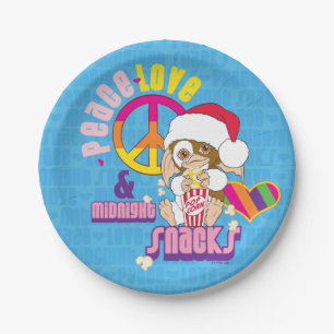Gizmo Frieden Liebe & Mitternachtssnacks Pappteller