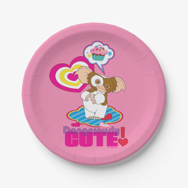 Gizmo | gefährlich Niedlich Pappteller (Vorderseite)