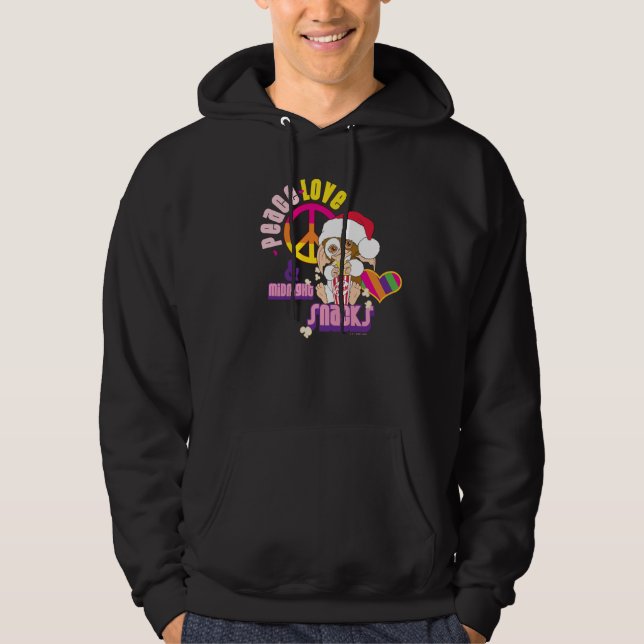 Gizmo | Peace Liebe & Midnight Snacks Hoodie (Vorderseite)