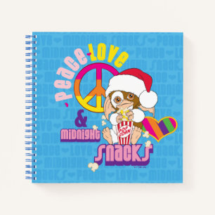 Gizmo Peace Liebe & Midnight Snacks Notizbuch