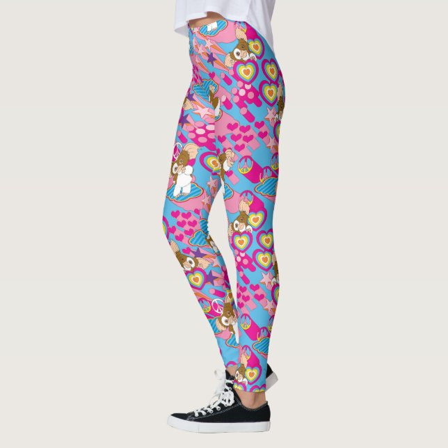 Gizmo | Pink Peace & Liebe Pattern Leggings (Links)