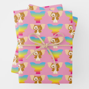 Gizmo   Regenbogen-Muster Geschenkpapier Set