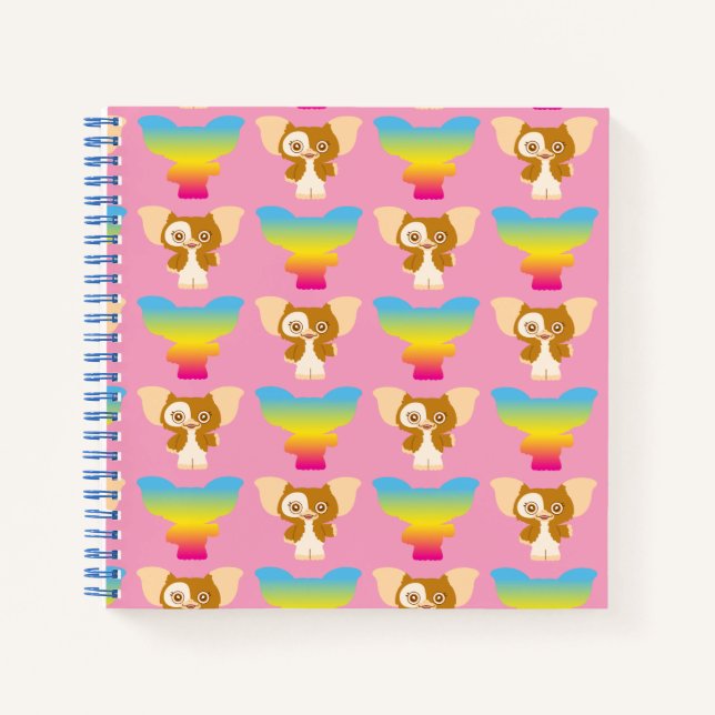 Gizmo | Regenbogen-Muster Notizbuch (Vorderseite)