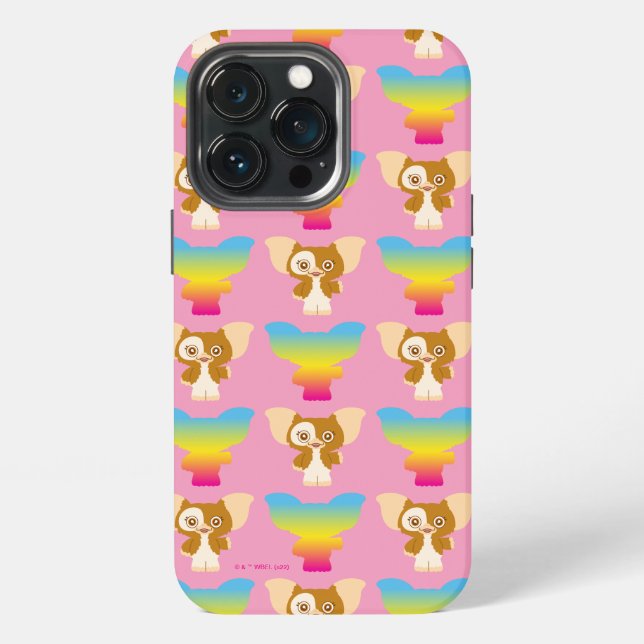 Gizmo | Regenbogenmuster iPhone Hülle (Hinten)