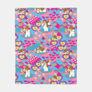 Gizmo   Rosa Peace & Love Muster Fleecedecke