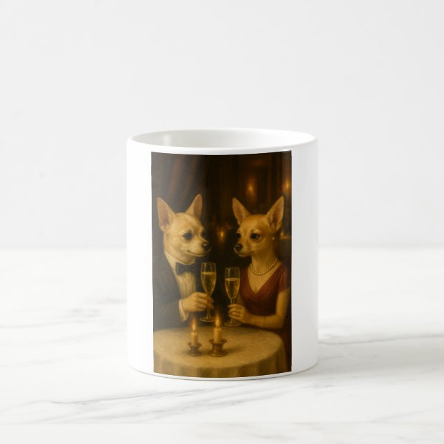 Gizmo’s Romantic Dinner - Champagne & Love Kaffeetasse (Mittel)