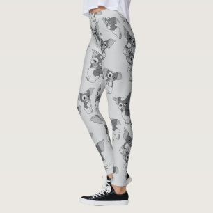 Gizmo   Schwarz-Weiß-Muster Leggings