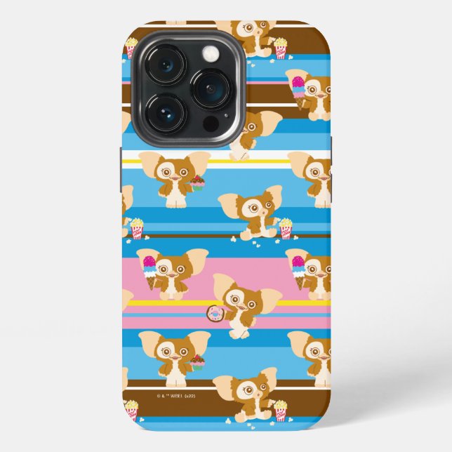 Gizmo | Süßes Comic-Muster iPhone Hülle (Hinten)