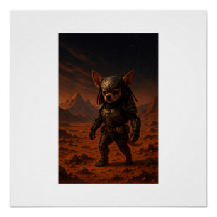 Gizmo the Predator on Mars Poster
