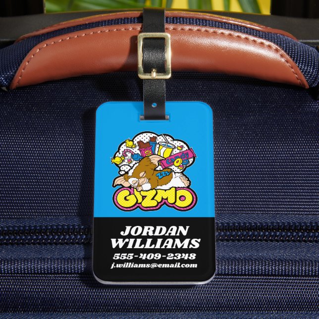 Gizmo | Träumen von Süßigkeiten Gepäckanhänger (Vorderseite Insitu 2)