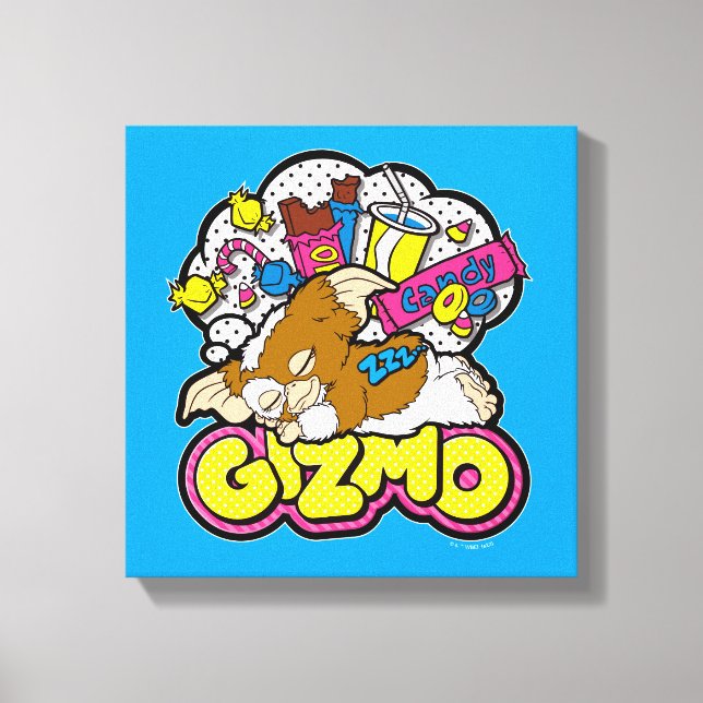 Gizmo | Träumen von Süßigkeiten Leinwanddruck (Vorderseite)