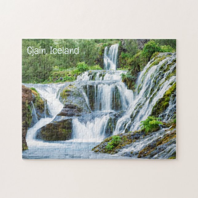 Gjain Waterfall, Island Puzzle (Horizontal)