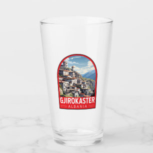 Gjirokaster Albanien Reise Kunst Vintage Glas