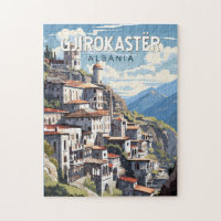 Gjirokaster Albanien Reise Kunst Vintage