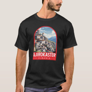 Gjirokaster Albanien Reisen Kunst Vintag T-Shirt